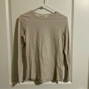 Calvin Klein Performance 100% Cotton Shirt Size M Color Cream Tan Comfortable